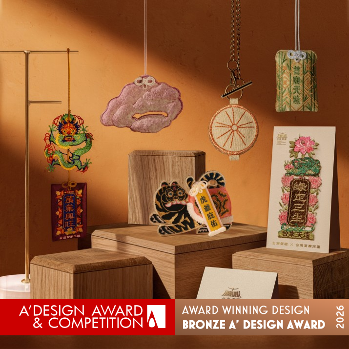 Tainan Embroidery Amulet by RMC won the Bronze Award at the A’ Design Award.