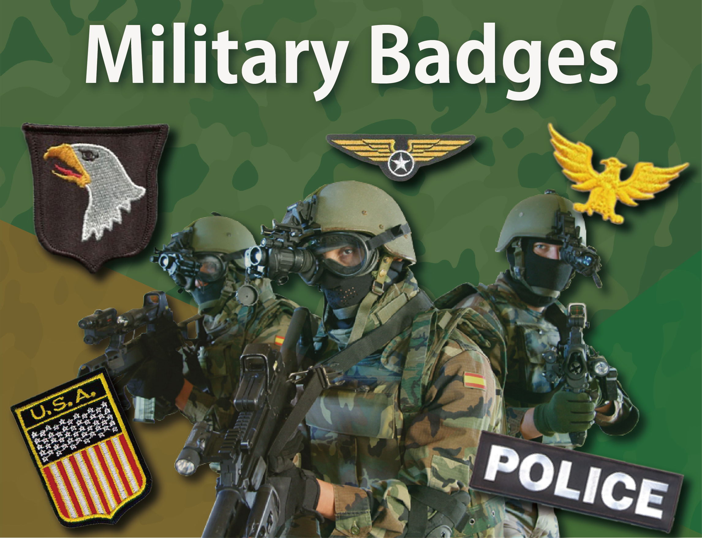 MILITARY BADGES